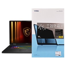 YADI 亞第 插卡隱貼16：10 水之鏡防窺片 MSI Crosshair 18 HX AI A2XWGKG專用 PF4PPB-W180, 透明, 1個