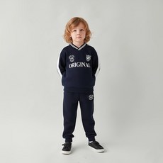 마리앤모리 아동용 홈런브이넥배색기모상하복