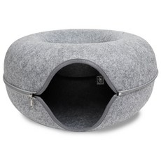 DING DONG PET 躲貓貓屋 甜甜圈型, 灰色