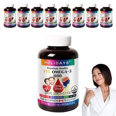 홀리데이즈 rTG 오메가3 1100 6개월분, 180정, 9개