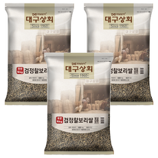대구상회 국내산 검정 찰보리쌀, 4kg, 3개