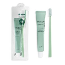 AMONVIE 便攜式牙膏牙刷2件組, 1套, 50g
