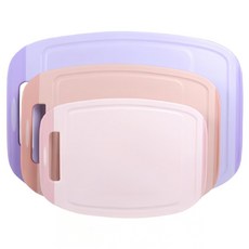 NEOFLAM 台灣原廠公司貨 BIJU系列 PP砧板3件組 夢幻雪酪, 1入, 大砧板 + 中砧板 + 小砧板