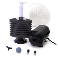 Amazon 水族箱用打氣機 SH-A4 + 海綿過濾器 SF2892 套組, 1套