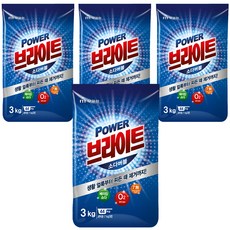 Brtie 木槿花強力蘇打泡沫亮白洗衣粉, 4包, 3kg