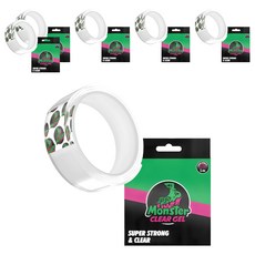 MONSTER HOOK 高黏度多功能矽膠雙面膠帶 30mm*1m, 透明, 6捲