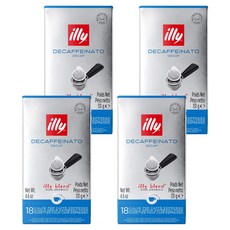 illy 意利 低咖啡因易濾包咖啡膠囊, 7.2克, 4個, 18入