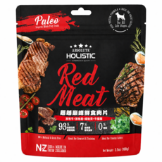 ABSOLUTE HOLISTIC 全齡犬 鮮食肉片, 牛 + 鹿 + 綠貽貝 + 牛磺酸, 100g, 1袋