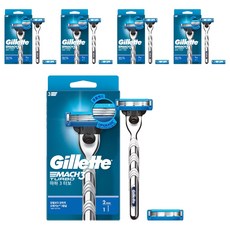 Gillette 吉列 正品 Mach3 鋒速刮鬍刀 + 替換刀片 2入, 1個, 5個