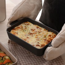 DAMEUM 溫感長方形焗烤盤, 1個, 黑檀