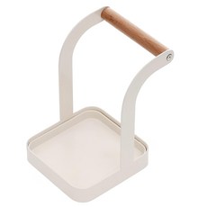 VISVIVA 鍋蓋湯勺收納架 奶油色 105x119x146mm, 1個