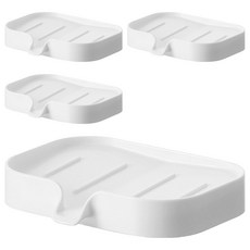 히키스 욕실 세면대 깔끔한 부착형 비누 건조 거치대 SD50, 화이트, 4개