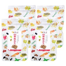 元氣家 椒麻花生, 香辣滋味 酥脆可口 微辣微麻 下酒菜 200g, 4包