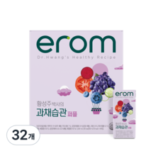 이롬 황성주 과채습관 퍼플 혼합주스, 190ml, 32개