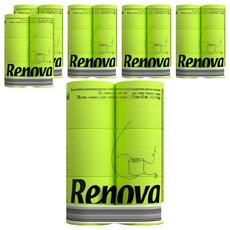 Renova 黑標彩色捲筒衛生紙 綠色, 6捲, 6個, 16.1m