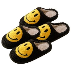 Healing Spot 微笑拖鞋, 2個, 黑色