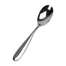 yoshikawa 吉川 日本製豪華甜點湯匙 sj3568，精緻不鏽鋼甜品勺，享受日式高品質餐具, Silver, 1入
