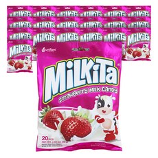 MiLKiTa 草莓牛奶軟糖, 80g, 20包