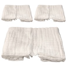 L'Ange 3層紗布包巾 90 x 90cm, 白色