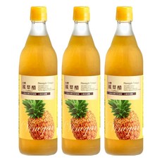 台糖 鳳梨醋, 600ml, 3瓶