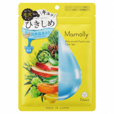 Mamolly 日常柔滑面膜 緊緻 140ml, 7片, 1包