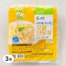 풀무원 풀스키친 나트륨 감소된 꼬들 단무지, 1kg, 3개