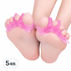 buyme 실리콘 발가락링 좌우세트 핑크, 5세트