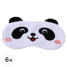 KODACHIEF 감각적인 수면안대 팬더 모델 18 x 9 cm, 6개
