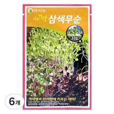 다농 새싹 삼색 무순 씨앗 30g, 6개