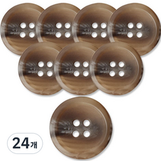 동대문단추왕 고급 무광 코트 가디건 단추 15mm, 각시봉DBG, 24개