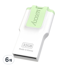 액센 i Passion USB 2.0 메모리 그린 H43 QUAD, 32GB, 6개