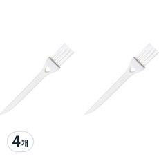 圓拳 刮鬍刀縫隙灰塵迷你清潔刷具 白色, 1入, 4個