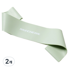 SKECHERS 乳膠深蹲環狀彈力帶, 鼠尾草綠, 2個