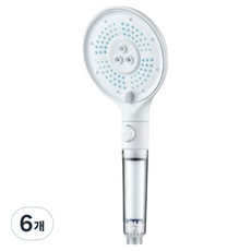 RECELL 過濾手控五段式蓮蓬頭 3200, 白色, 6個