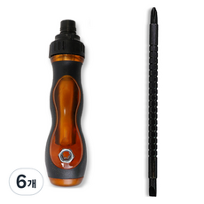 Zero Nine 長度可調式棘輪多功能螺絲起子, 6個