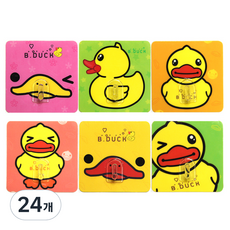 리버그린 귀요미 덕 인테리어 매직 후크, 랜덤 발송, 24개