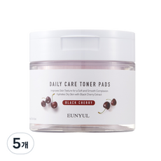 은율 데일리 토너 패드 블랙체리, 70매입, 5개