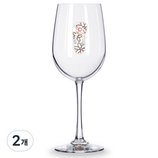 퀸스주얼 쪼리 와인잔 스템포함, 2개