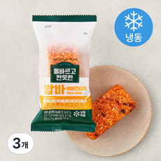 올바르고반듯한 밥바 베이컨김치 (냉동), 100g, 3개