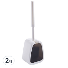 MONACO OLIVE 免鑽孔班比馬桶清潔刷, 黑色, 2個