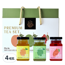 제주담움 프리미엄 차 한라봉 250g + 청귤 250g + 오미자 250g 세트, 4세트
