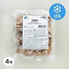 하늘푸드 떡갈비 (냉동), 1kg, 4개