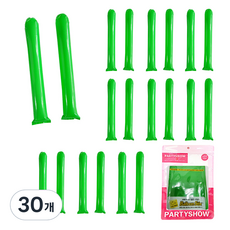PARTYSHOW 加油棒氣球 2入, 30個, 綠色