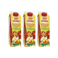 VOELKEL 維可 蘋果原汁 利樂包, 1L, 3瓶