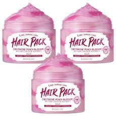 BIORECIPE 1秒護理大理石髮膜 粉色款 甜桃花香, 3罐, 300g