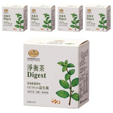 Magnet 曼寧 淨衡茶 草本茶 無咖啡因 添加益生菌, 2g, 10包, 5盒