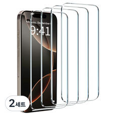 제이로드 강화유리 휴대폰 액정보호필름 4p 세트, 2세트