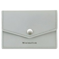 珠友文化 扣式雙層票卡/名片套 簡約設計 雙層收納 扣式安全保護, 1入, 灰
