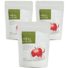 ORGA 水果優格塊, 蘋果口味, 3包, 16g