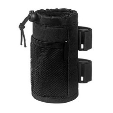 嬰兒推車水壺杯套掛架 彈力繩扣 防水材質, 黑色, 1個